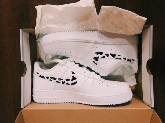 nike air force cow print