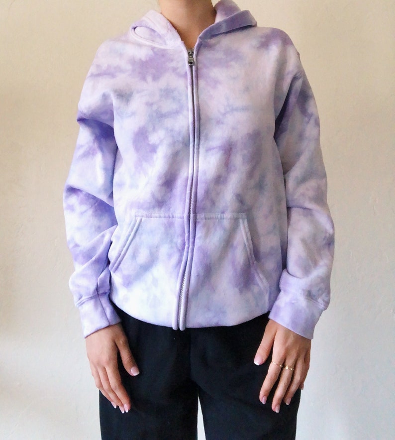 Grape Zipup Hoodie Purple Tie Dye Sweatshirt Zip up Tie Etsy