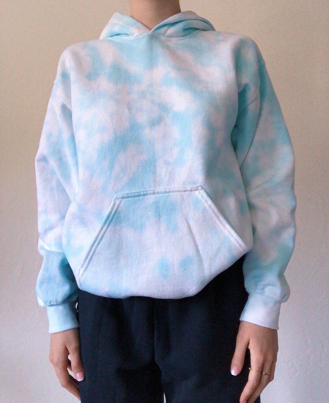 Cloud Hoodie Blue Tie Dye Hoodie Matching Set Hoodie Etsy
