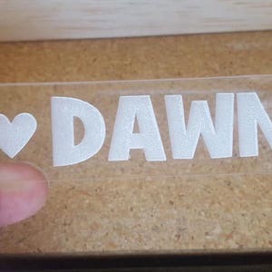 Personalized Keychains, Kid&#39;s Backpack Tags, Clear Acrylic, Laser Engraved