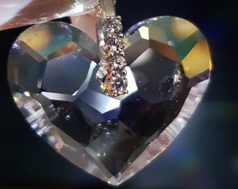 Genuine Swarovski "Truly in Love"  Crystal Heart Necklace,