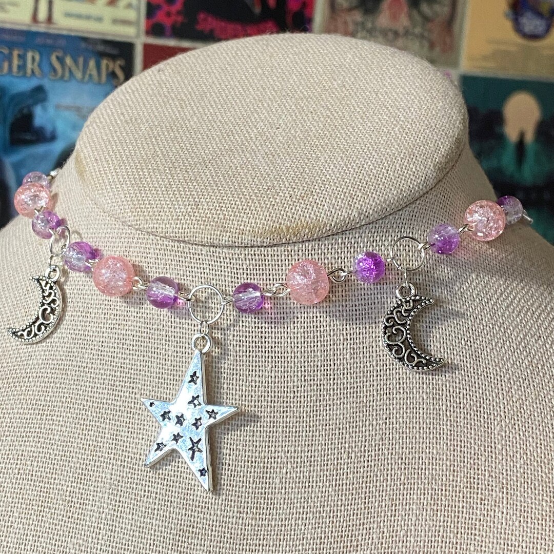 Luna Necklace Aesthetic Genuine Handmade Jewelry Unique Etsy