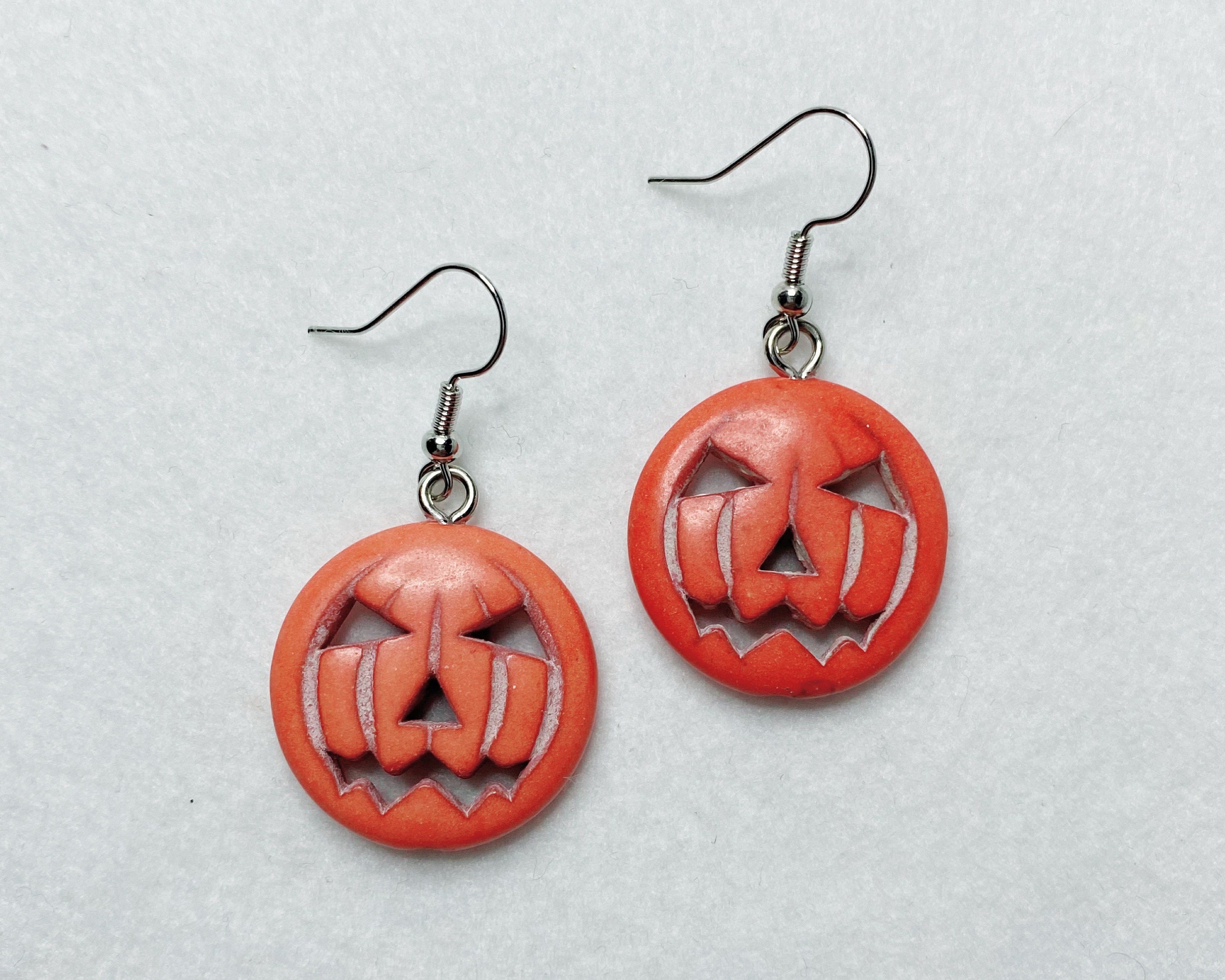 Jack-o-Lantern Earrings Halloween Earrings Pumpkin | Etsy
