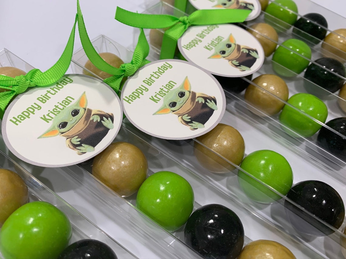 Baby Yoda Birthday Baby Shower Personalized Party Favor Etsy
