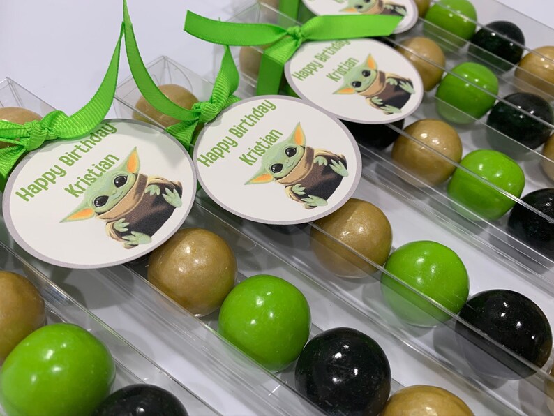 Baby Yoda Birthday Baby Shower Personalized Party Favor Etsy