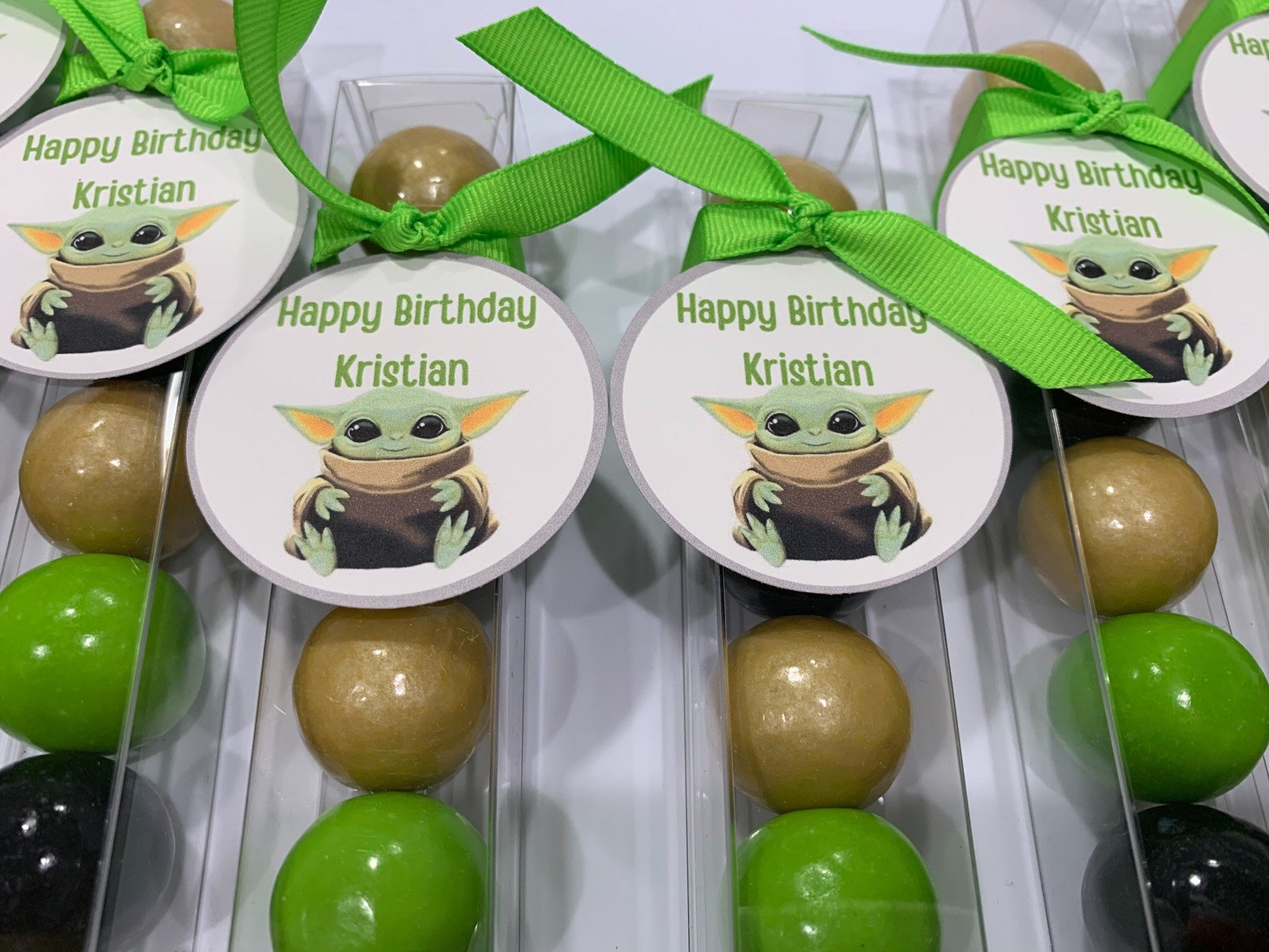 Baby Yoda Birthday Baby Shower Personalized Party Favor Etsy
