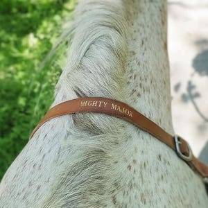 Custom Leather Wither Strap - Personalized Horse Tack, Western Saddle Breast Collar Addition