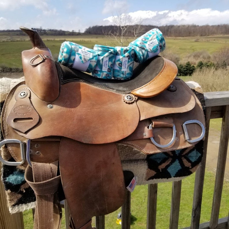 Set of Pattern Fleece Horse Polo Wraps Bandaging Wrap Stable Etsy
