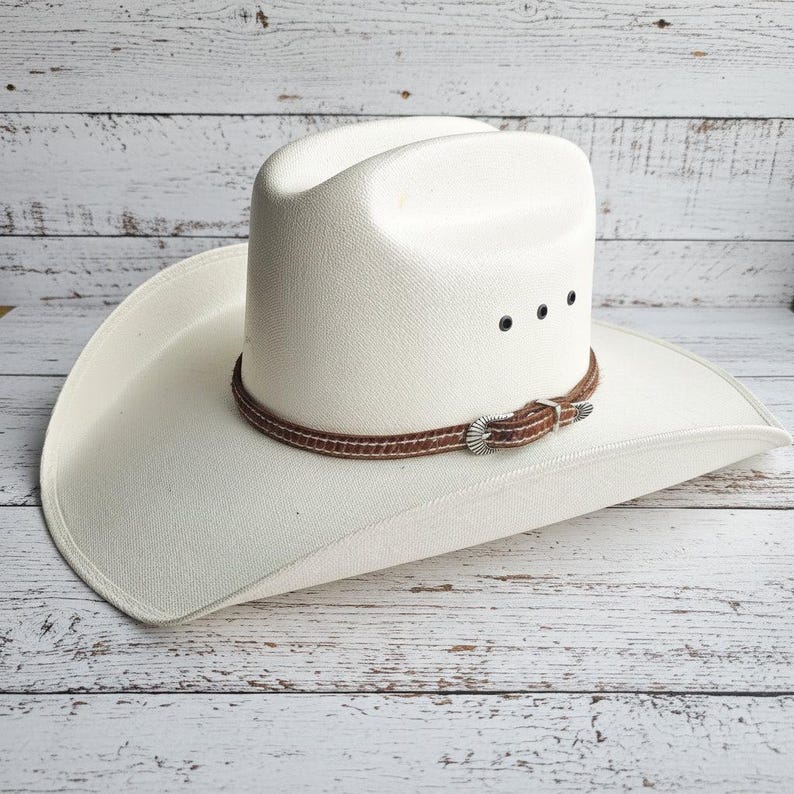 Leather Hat Bands - Handcrafted Leather Hat Bands - Premium Leather Construction - Coordinating Buckle Set - Quality Craftsmanship