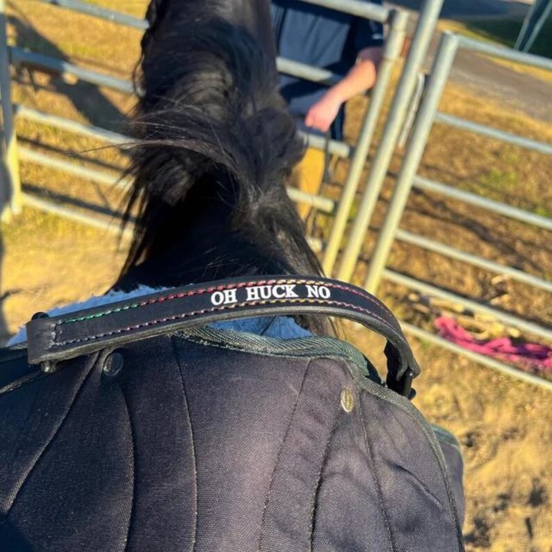 Custom Leather English Saddle Grab Strap Horse Tack Made to Etsy