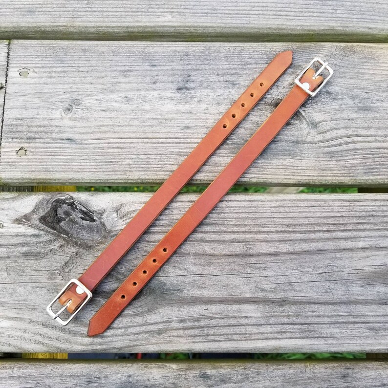 Pair of Leather Stirrup Hobbles Western Leather Hobble Etsy