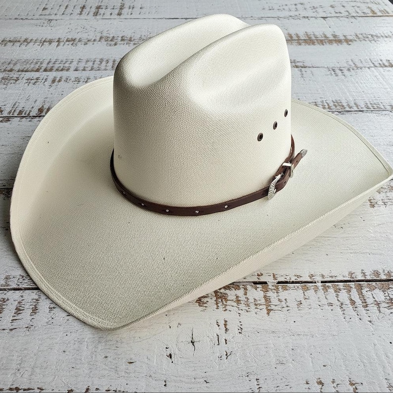 Leather Hat Bands - Handcrafted Leather Hat Bands - Premium Leather Construction - Coordinating Buckle Set - Quality Craftsmanship