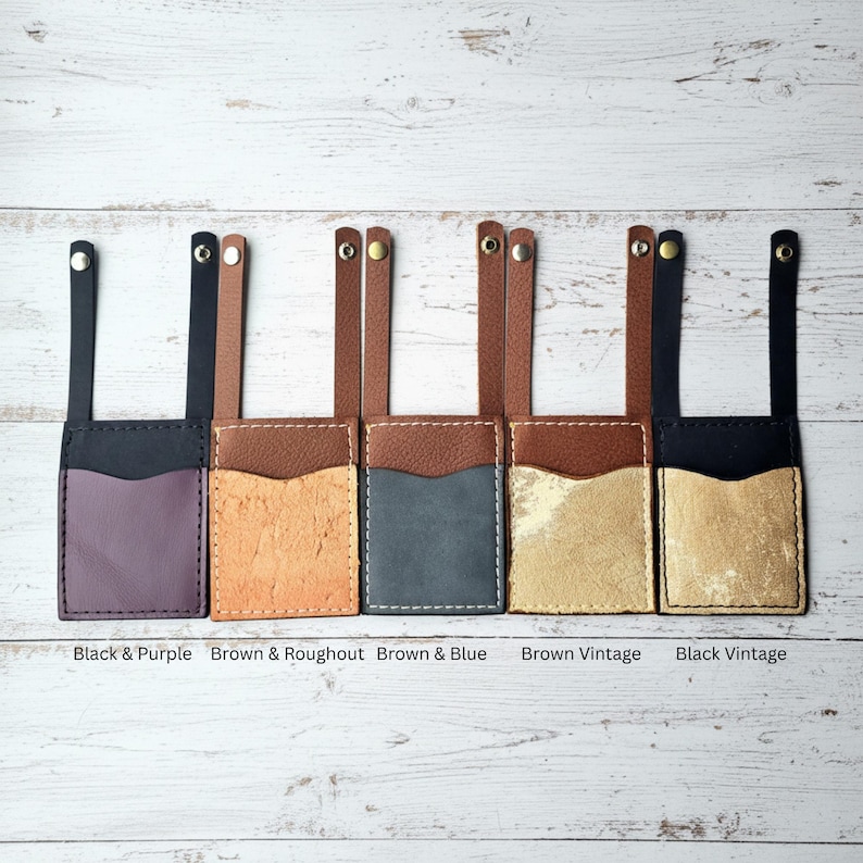 Leather Boot Wallet - Compact Leather Wallet - Slim Durable Wallet - Wallet For Horseback Riding - Wallet For Travelers - Hands-Free Wallet