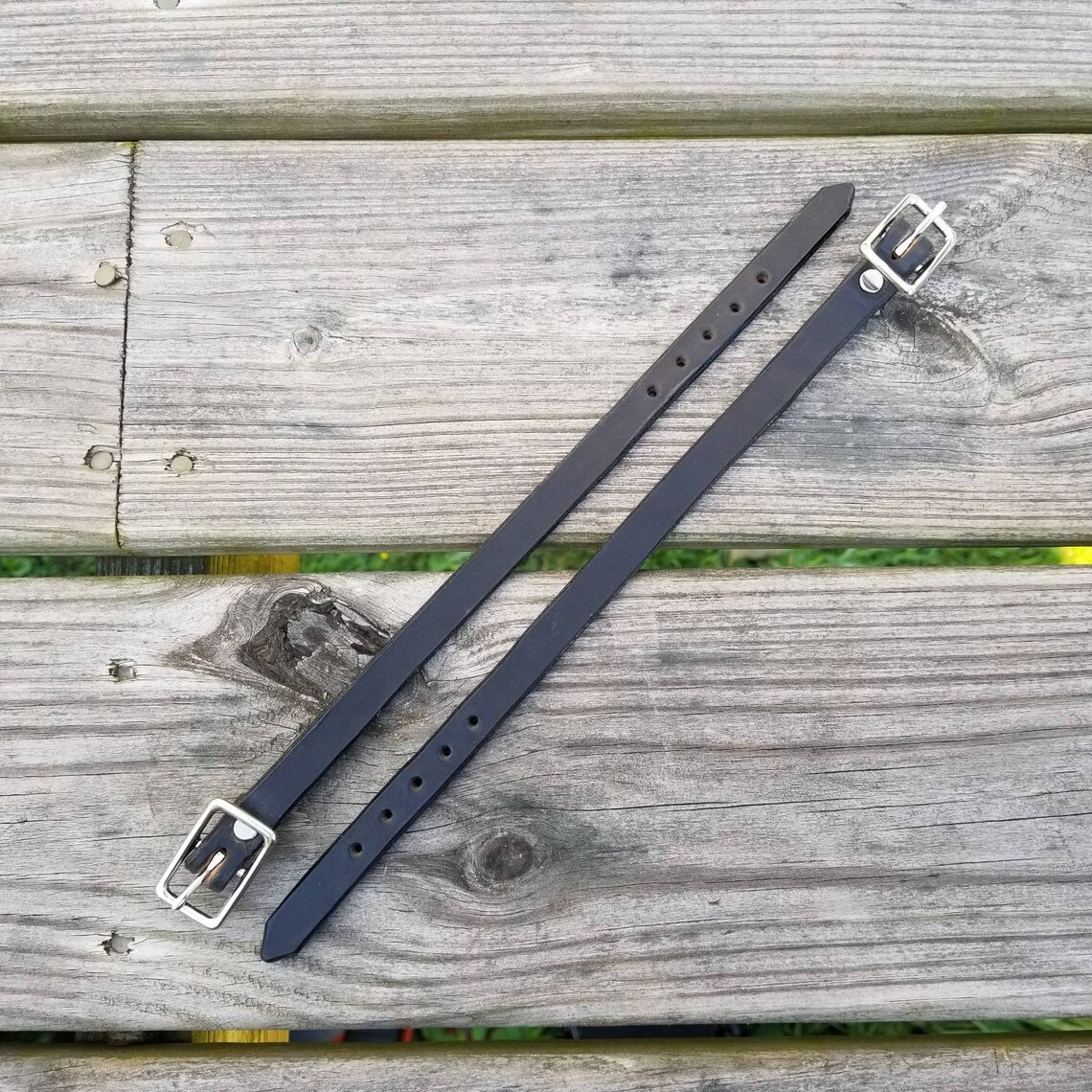 Pair of Leather Stirrup Hobbles Western Leather Hobble Etsy