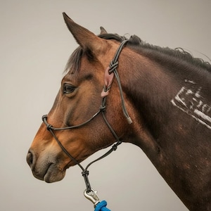 Leather Breakaway Tab for Horse Rope Halter: Add-On For Existing Horses Halters