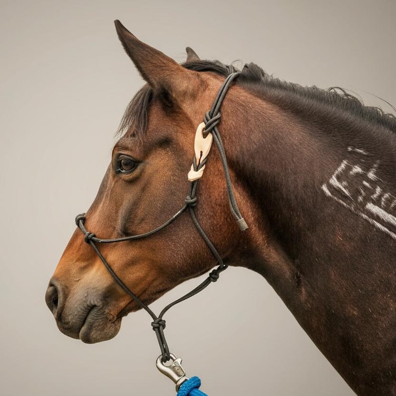 Leather Breakaway Tab for Horse Rope Halter: Add-On For Existing Horses Halters