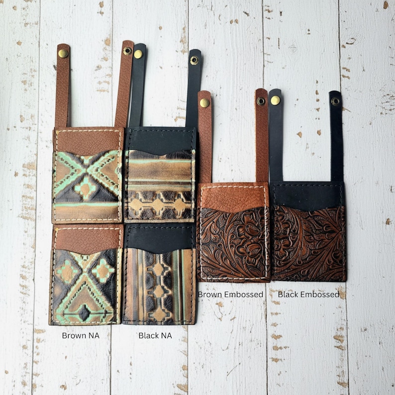 Leather Boot Wallet - Compact Leather Wallet - Slim Durable Wallet - Wallet For Horseback Riding - Wallet For Travelers - Hands-Free Wallet