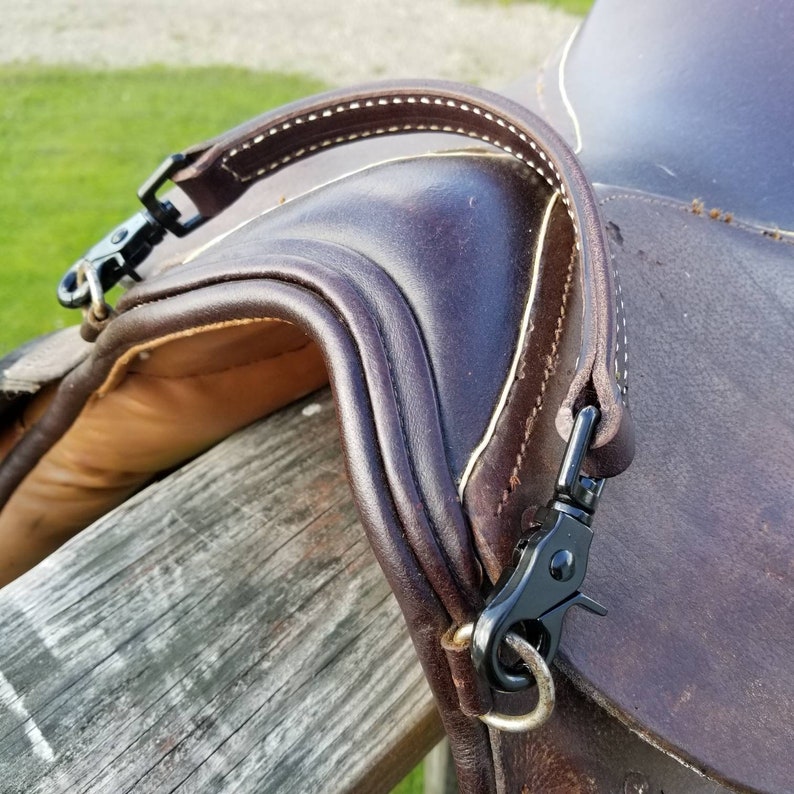 Leather English Saddle Grab Strap Custom Horse Tack Made to Etsy UK
