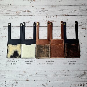 Leather Boot Wallet - Compact Leather Wallet - Slim Durable Wallet - Wallet For Horseback Riding - Wallet For Travelers - Hands-Free Wallet