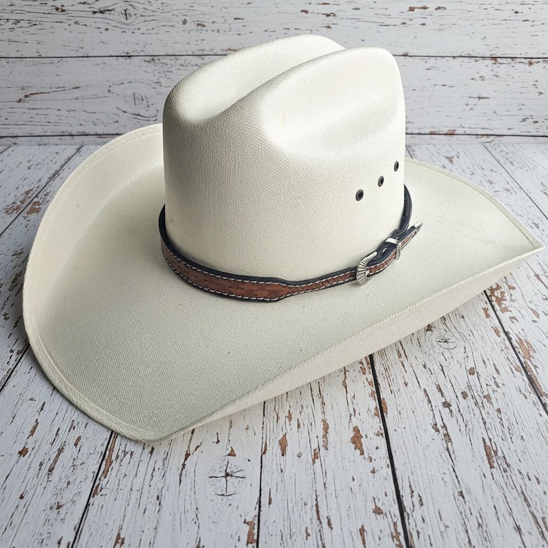 Leather Hat Bands - Handcrafted Leather Hat Bands - Premium Leather Construction - Coordinating Buckle Set - Quality Craftsmanship
