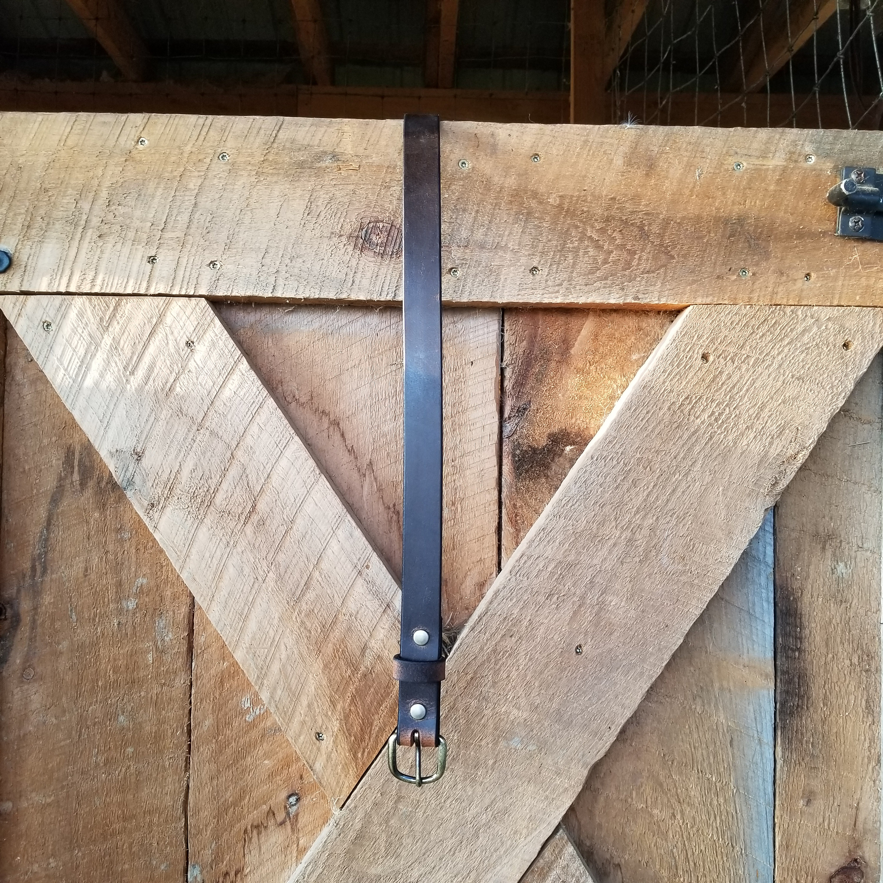 Cintura Artigianale Amish Cintura Uomo In Pelle Piena Fiore, Doppio Puntale - Larghezza 1.5", Fatto A Mano In USA Dagli Amish Cintura Casual