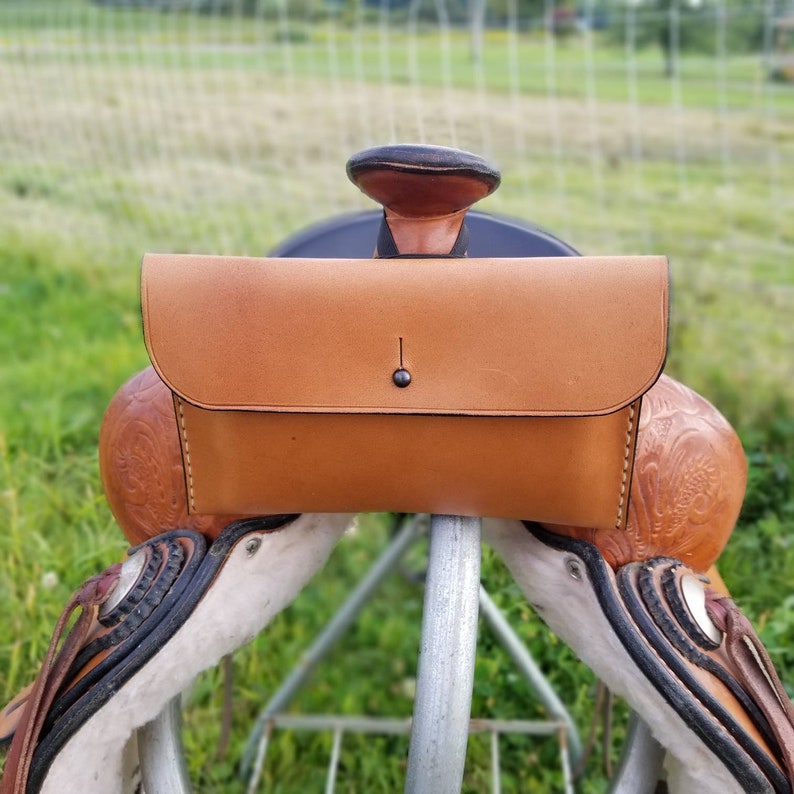 Sac de selle de cheval en cuir Portetéléphone de selle Etsy