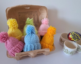 Creme Egg Covers Knitted PDF Easter Egg, Easter Hunt Creme Egg holder Egg Cosy warmer Cadbury Egg sweet holder knitted chicken