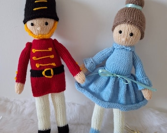 Nutcracker & Ballet Dancer PDF Knitting Patterns, Soldier , Ballerina doll, Knitting Patterns, Nutcracker Ballet