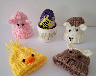 Creme Egg Covers Knitted PDF Easter Egg, Easter Hunt Creme Egg holder Instant download Cadbury Egg sweet holder knitted chicken