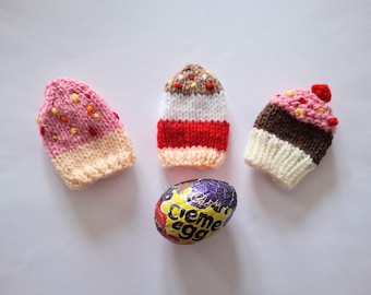 Easter Egg knitted PDF, Creme Egg cover,Easter Egg, Easter Hunt ,Creme Egg holder,  Instant download, Cadbury Egg, sweet holder