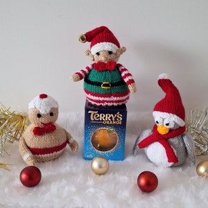 Chocolate Orange Coverknitting pattern, Gingerbread, Elf, Penguine Christmas Knitting  Charity knit  Christmas Eve Box Secret Santa