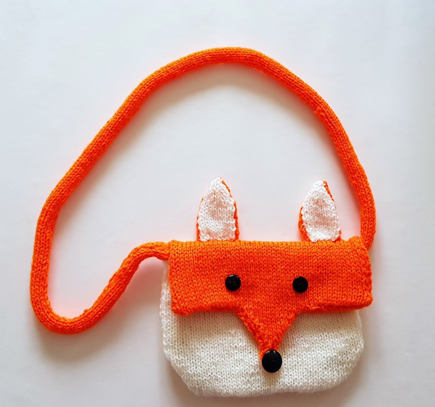 Knitting Pattern Fox Bag/ PDF Pattern/ Beginner Knitting Pattern ...