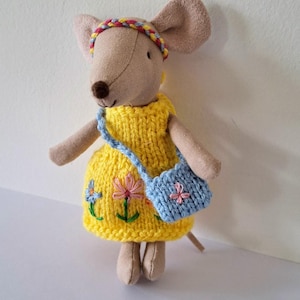 PDF Dress knitting pattern for Maileg Big Sister, knitted dress