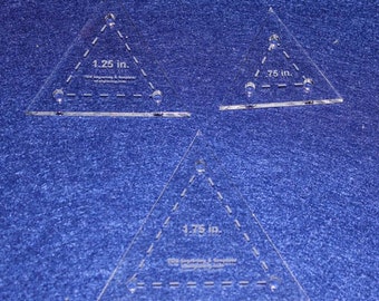 TCR Templates 12-Piece Quilt Template Set – Hexagon & Equilateral Triangles – Acrylic 1/8"