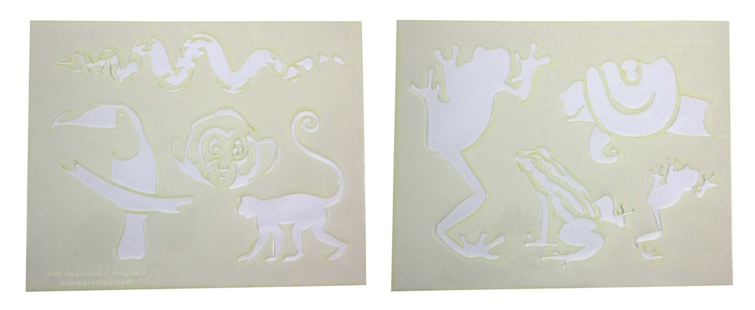 Jungle Animals Stencil Set 8 X 10 Stencil 14 - Etsy