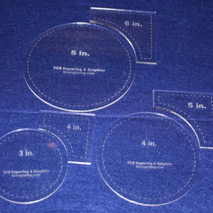 TCR Quilting Templates – 3-teiliges Quadrat-Set Aus Klarem Acryl (4, 5, 6 1/8 Zoll) TCR Quilting Templates – 3-teiliges Quadrat-Set Aus Klarem Acryl (4, 5, 6 1/8 Zoll)