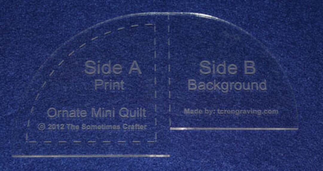 Ornate Mini Quilt Template - 1/8