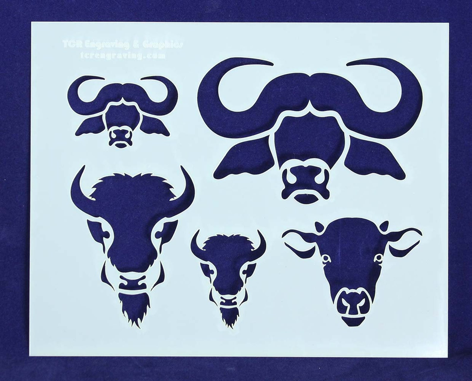 Buffalo/bison 2 Piece Set 8 X 10 Stencils 14 - Etsy