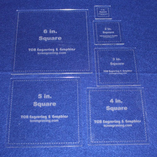 6 Piece Set Quilting Hexagon Template 1/8 Clear Acrylic - Etsy