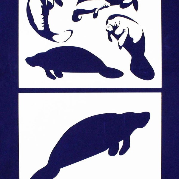 Stencil Manatee - Etsy