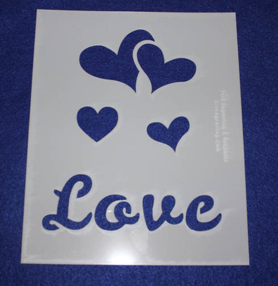 3 Piece Valentines Day Stencil Set