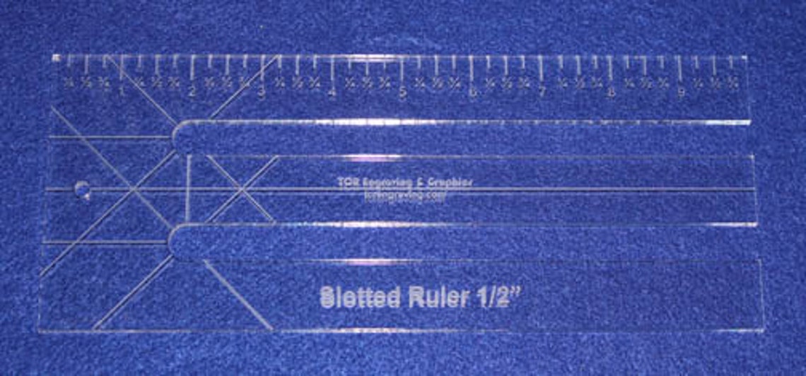 10 Slottedruler Choose Your Slot Size Acrylic Etsy