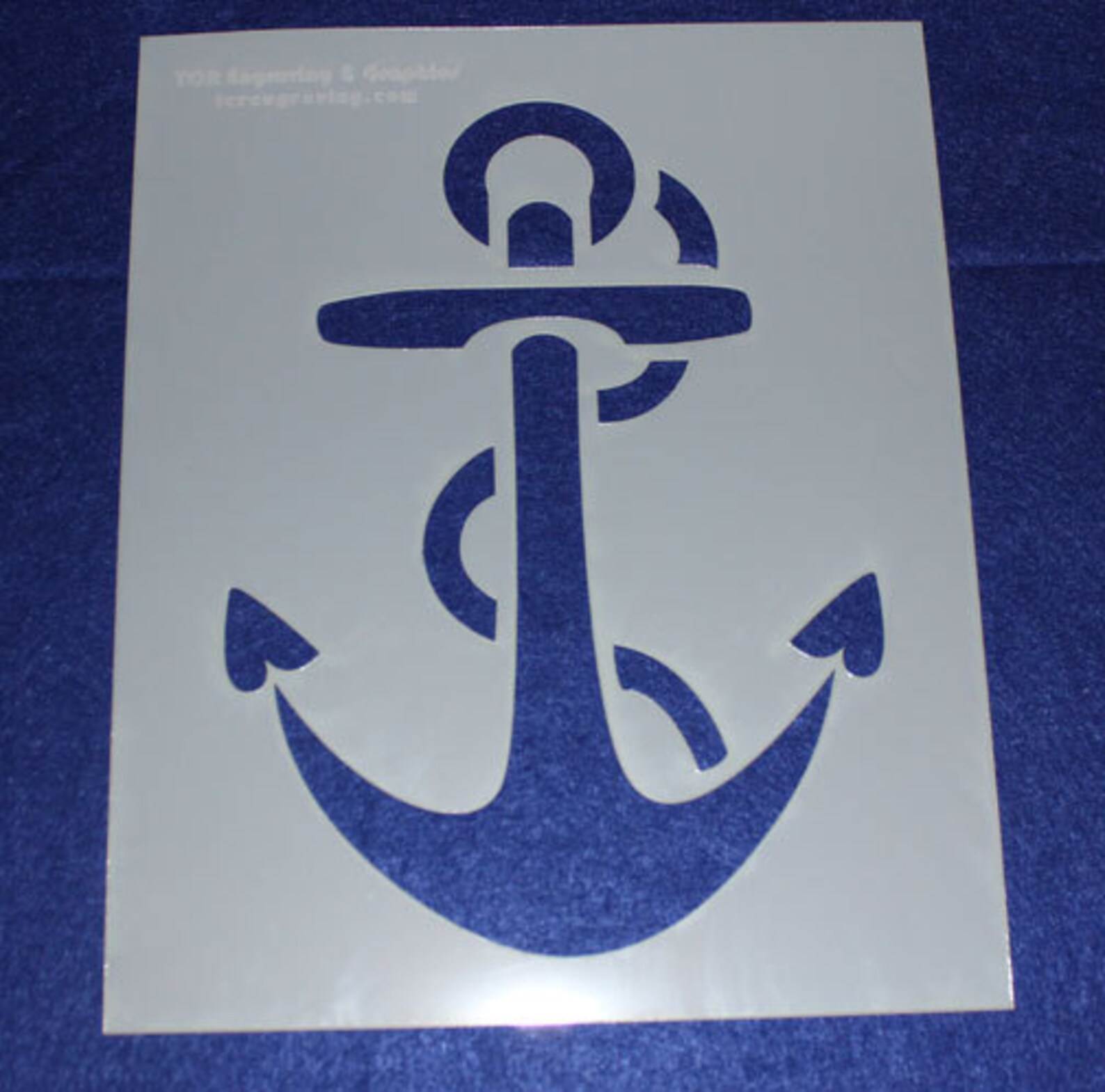 Large Anchor 2 Piece Set 8 X 10 Stencil 14 Mil Etsy