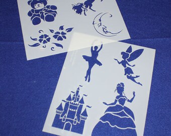 2 Piece Children's Set  G 8" x 10" - Stencil-  14 Mil Myler