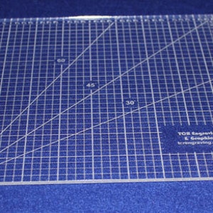 9 Square Ruler. Acrylic 1/8 thick. Quilting/Sewing/Embroidery image 2