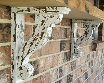 Milan Corbels, Pair of Corbels, Shelf Brackets, Farmhouse Corbel, Country Corbel, 3 sizes, Wall Sconce, Set Of 2 - Free Freight