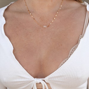 Herkimer Diamond Choker/Sparkle Chain/14k Gold Filled/16”