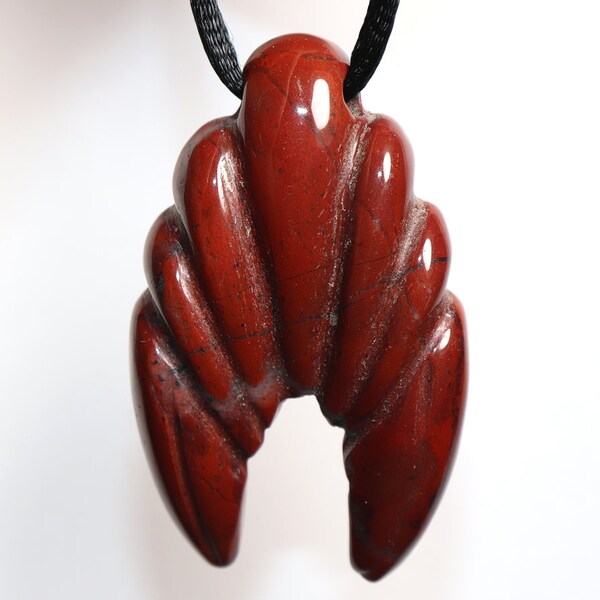 Red jasper stone necklace Clearance