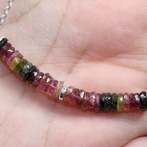 Tourmaline | necklace with silver 925 --- custom length