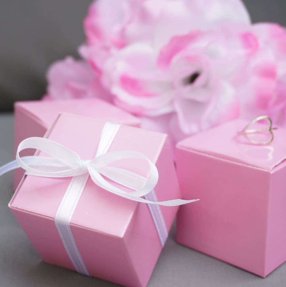 10 Pink Favor Boxes Jewelry Gift Boxes Gift Wrap Pastel Pink Etsy